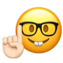 "Umm actually" emoji face, to indicate an annoying comment / question from a user